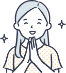 笑顔の女性のイラスト